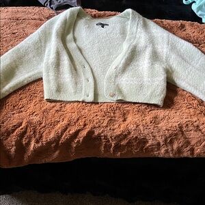 Kendall & Kylie Soft Mint Cardigan